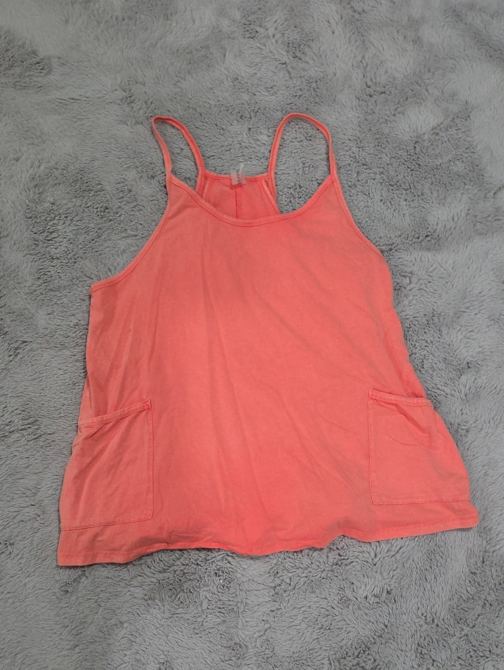 Altar'd State AS Revival Women's Coral Tank Romper Dress with Pockets
